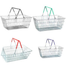 Wire Shopping Baskets 21L Wire Storage Baskets Workplace Stuff UK