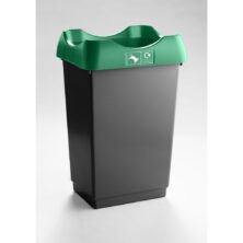 Open Top Recycling Bin with Colour Coded Lids Workplace Stuff UK