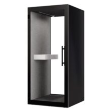 Chatbox Single Person Acoustic Hub 1m x 1m with Shelf – Black Office Furniture Workplace Stuff UK Chatbox Single Person Acoustic Hub 1m x 1m with Shelf – Black Office Furniture Workplace Stuff UK