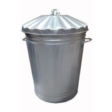 Metal Trashcan Bin with Lid Metal Trashcan Bin with Lid Workplace Stuff UK