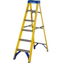 Werner Fibreglass Swingback Stepladder Trade 6 Tread Steps & Ladders Workplace Stuff UK Werner Fibreglass Swingback Stepladder Trade 6 Tread Steps & Ladders Workplace Stuff UK