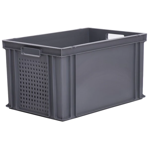 65 Litre Euro Stacking Box with Perforated Sides - Food Approved - L600 x W400 x H325 Workplace Stuff UK