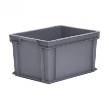 19.8 Litre Euro Stacking Box – Food Approved – L400 x W300 x H220 Attached Lid & Euro Containers Workplace Stuff UK