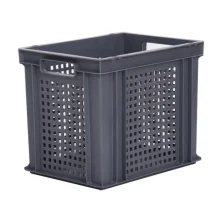 30.2 Litre Euro Stacking Box with Perforated Sides – Food Approved – L400 x W300 x H325 Attached Lid & Euro Containers Workplace Stuff UK 30.2 Litre Euro Stacking Box with Perforated Sides – Food Approved – L400 x W300 x H325 Attached Lid & Euro Containers Workplace Stuff UK