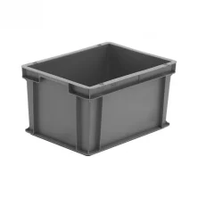 15.5 Litre Euro Stacking Box – Food Approved – L400 x W300 x H170 Attached Lid & Euro Containers Workplace Stuff UK 15.5 Litre Euro Stacking Box – Food Approved – L400 x W300 x H170 Attached Lid & Euro Containers Workplace Stuff UK