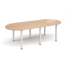 Radial End Meeting Table 2400mm x 1000mm with 6 Chrome Radial Legs Office Desks Workplace Stuff UK Radial End Meeting Table 2400mm x 1000mm with 6 Chrome Radial Legs Office Desks Workplace Stuff UK