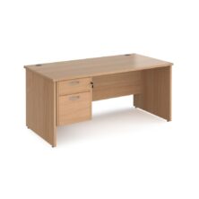Maestro 25 Straight Desk with Two Drawer Pedestal Office Desks Workplace Stuff UK Maestro 25 Straight Desk with Two Drawer Pedestal Office Desks Workplace Stuff UK
