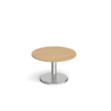 Pisa Circular Coffee Table with Round Chrome Base 800mm Coffee Tables Workplace Stuff UK Pisa Circular Coffee Table with Round Chrome Base 800mm Coffee Tables Workplace Stuff UK