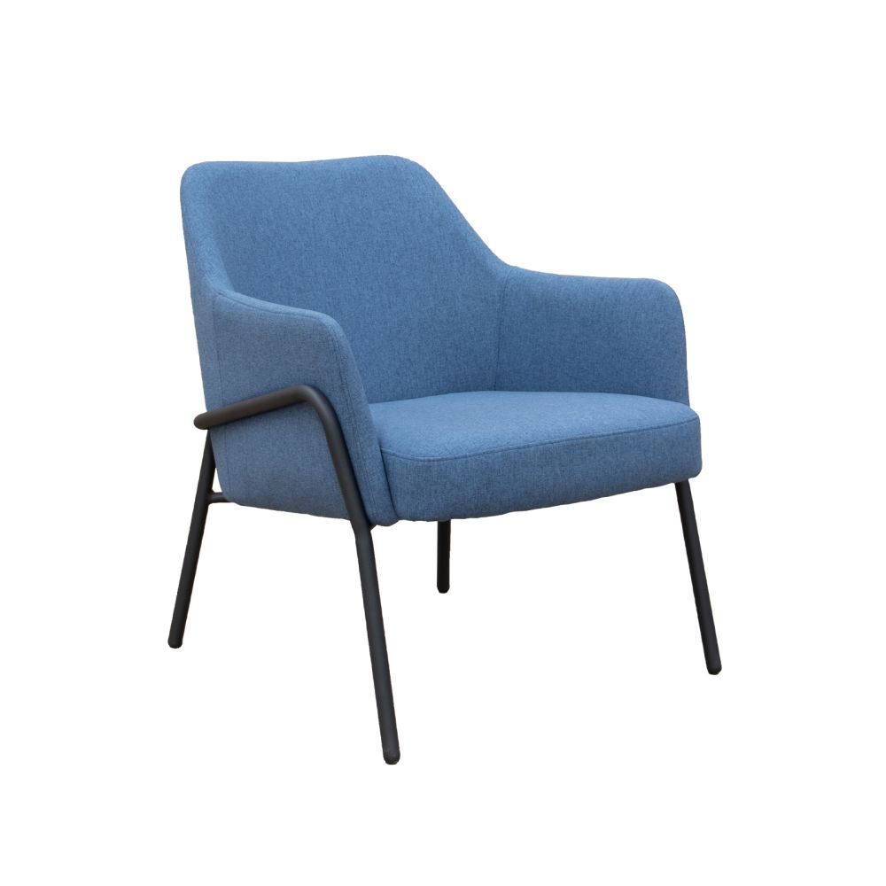 Corby Lounge Chair with Black Metal Frame Corby Lounge Chair with Black Metal Frame Workplace Stuff UK