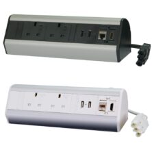 Desktop Power Extension 2x Individually-Fused Sockets 2x USB 1x Ethernet 1x HDMI 2m GST18/3 Cable Office Furniture Workplace Stuff UK Desktop Power Extension 2x Individually-Fused Sockets 2x USB 1x Ethernet 1x HDMI 2m GST18/3 Cable Office Furniture Workplace Stuff UK
