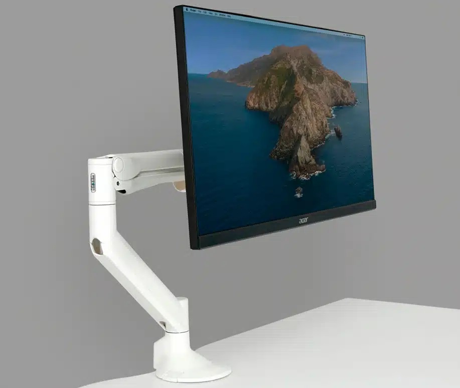 Levo-Monitor-Arm-in-white