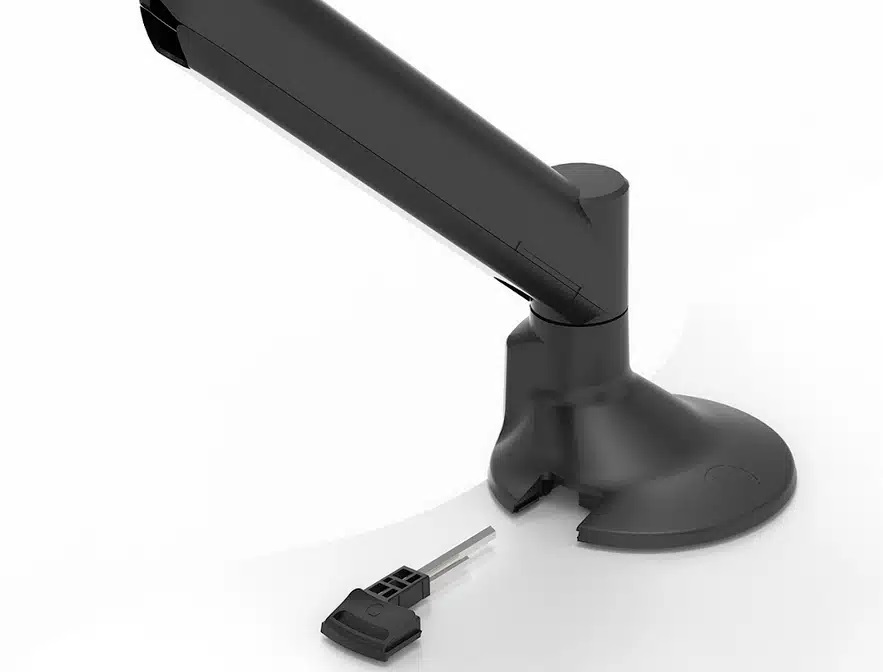 Levo-Monitor-Arm-tool-storage-in-base