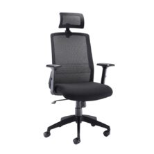 Denali High Back Chair with Headrest – Black Mesh Mesh Back Office Chairs Workplace Stuff UK Denali High Back Chair with Headrest – Black Mesh Mesh Back Office Chairs Workplace Stuff UK