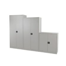 Steel Double Door Cupboards – 3 Heights – White, Grey or Black Office Cupboards Workplace Stuff UK Steel Double Door Cupboards – 3 Heights – White, Grey or Black Office Cupboards Workplace Stuff UK