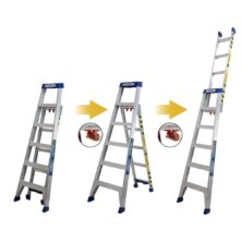 Werner LEANSAFE X3 Aluminium Multi-Purpose Ladder EN131 Extension Ladders Workplace Stuff UK Werner LEANSAFE X3 Aluminium Multi-Purpose Ladder EN131 Extension Ladders Workplace Stuff UK