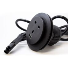 Ion In-Surface Power Module 1 x UK Sockets, 1 x USB Charger (Type A) Office Furniture Workplace Stuff UK Ion In-Surface Power Module 1 x UK Sockets, 1 x USB Charger (Type A) Office Furniture Workplace Stuff UK
