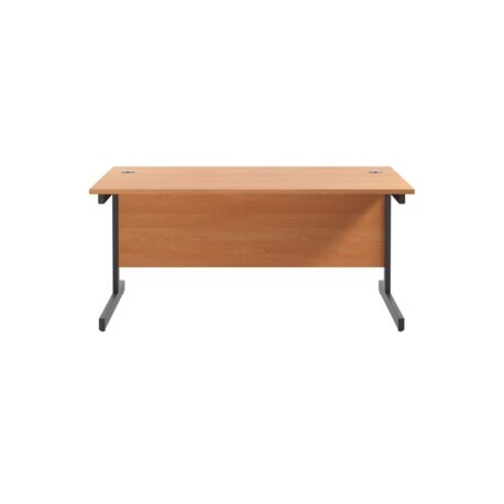 Aztec Single Upright Rectangular Desk with Modesty Panel - Workplace ...