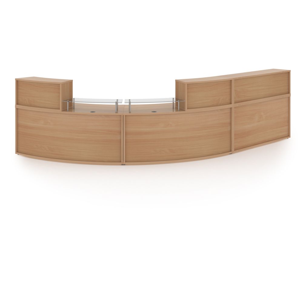Denver Extra Large Curved Reception Unit Denver Extra Large Curved Reception Unit Workplace Stuff UK