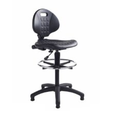 Prema Polyurethane Industrial Operator Chair with Contoured Back Support – Black Office Furniture Workplace Stuff UK Prema Polyurethane Industrial Operator Chair with Contoured Back Support – Black Office Furniture Workplace Stuff UK