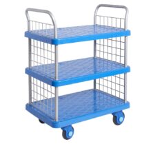 ProPlaz Super Silent Three Tier Trolley with Mesh Ends Trolleys Workplace Stuff UK ProPlaz Super Silent Three Tier Trolley with Mesh Ends Trolleys Workplace Stuff UK