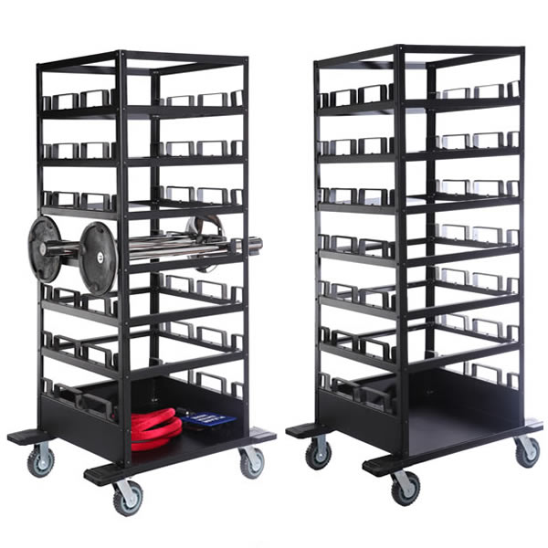 horizontal-21-belt-barrier-post-storage-cart horizontal-21-belt-barrier-post-storage-cart