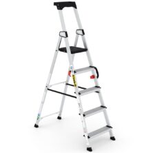 Climb-It Professional Aluminium Stepladders with Carry Handle EN 131 Steps & Ladders Workplace Stuff UK Climb-It Professional Aluminium Stepladders with Carry Handle EN 131 Steps & Ladders Workplace Stuff UK