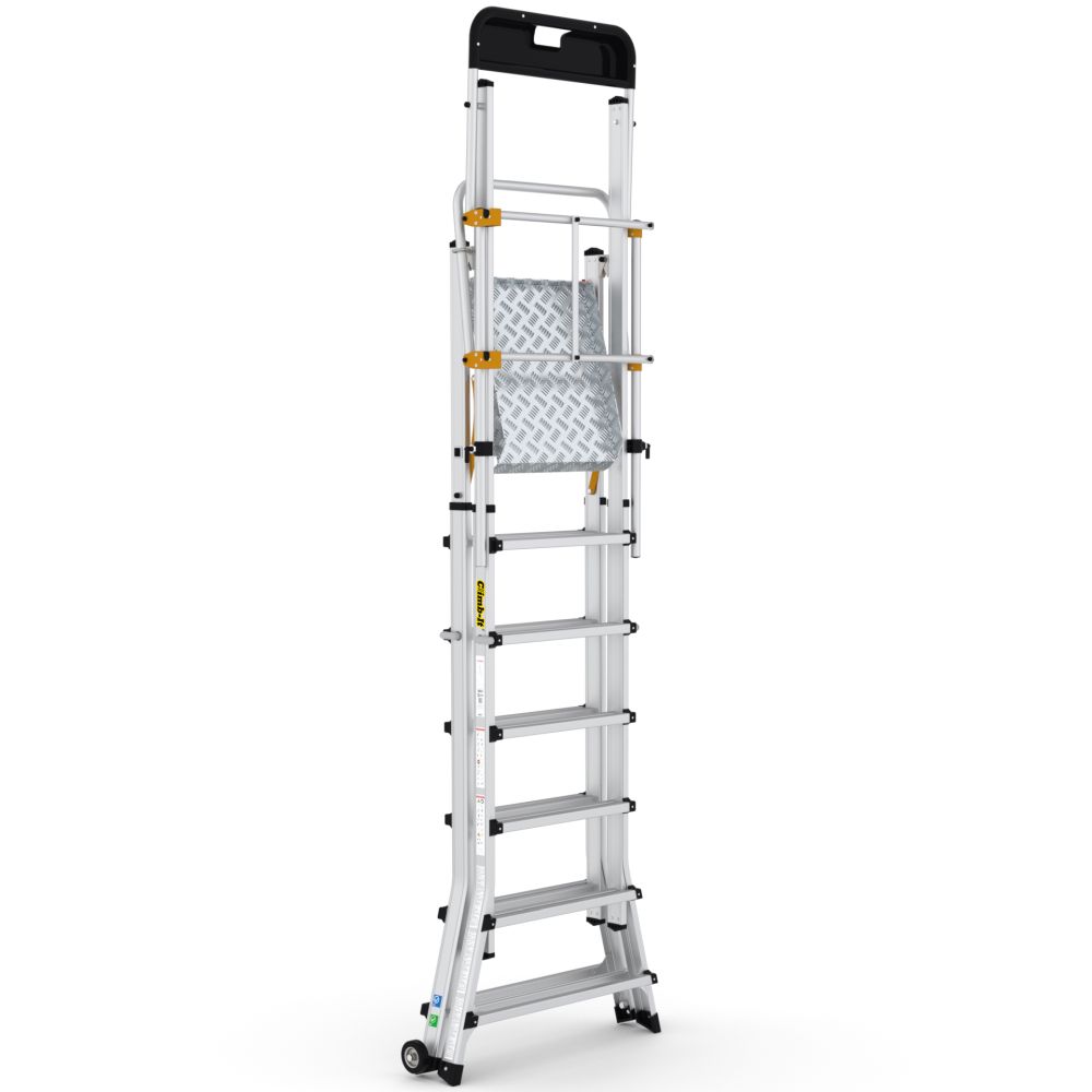 Stackable Height Steps Climb-It Folding Telescopic Large Platform Steps EN 131 - Workplace ...