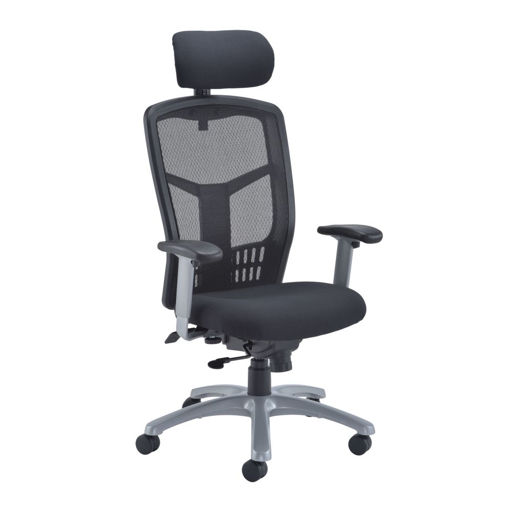 Fonz Mesh Back Heavy Duty Office Chair - Black Fonz Mesh Back Heavy Duty Office Chair - Black Workplace Stuff UK
