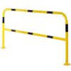 hooped-barriers-with horizontal-rail-black-yellow