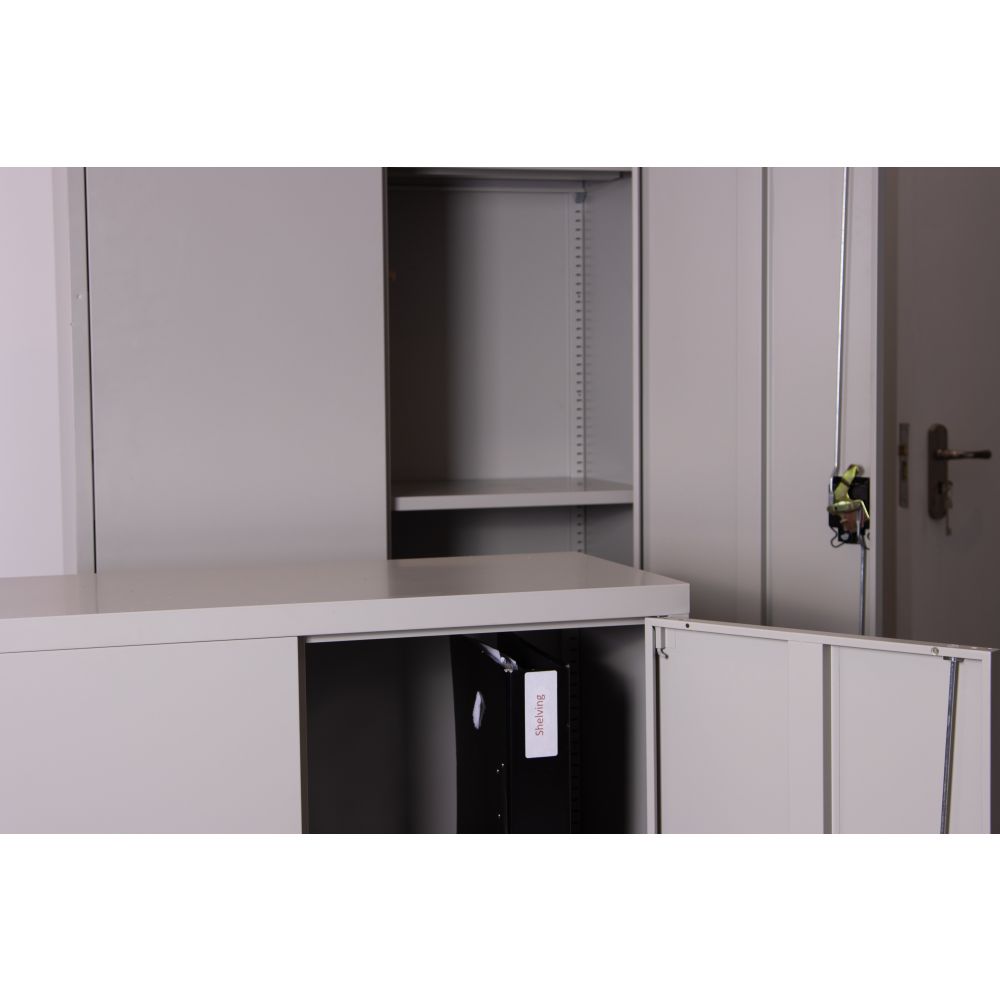 cupboards doors open