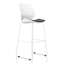 Florence White Frame Fabric Seat High Stool Chair Canteen Tables & Chairs Workplace Stuff UK Florence White Frame Fabric Seat High Stool Chair Canteen Tables & Chairs Workplace Stuff UK