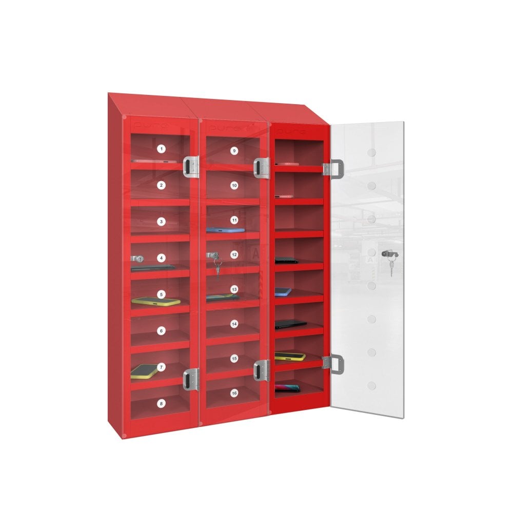 phonesafe-mobile-phone-locker-24-compartment-flame-red