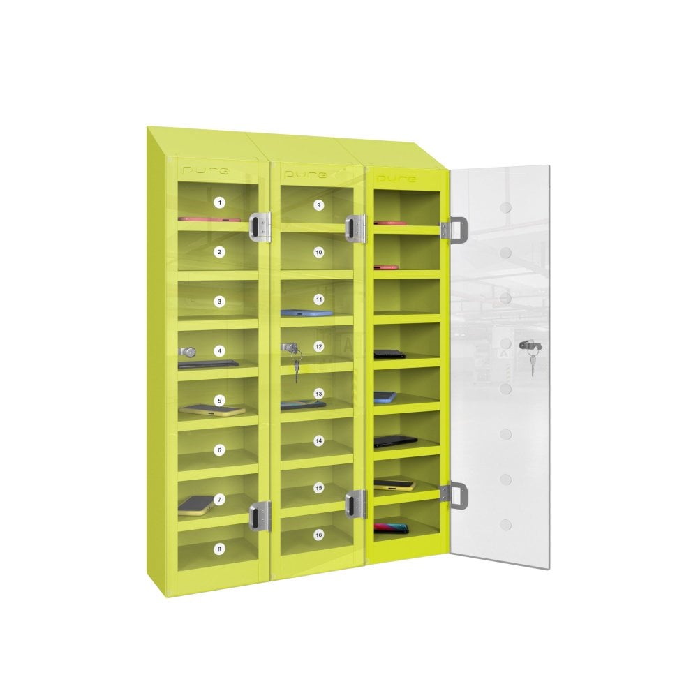 phonesafe-mobile-phone-locker-24-compartment-lime-light
