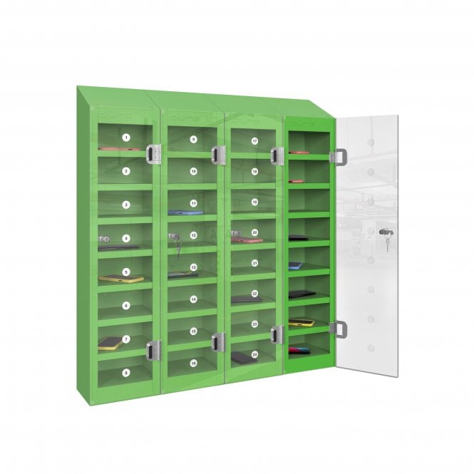 phonesafe-mobile-phone-locker-32-compartment-forest-green
