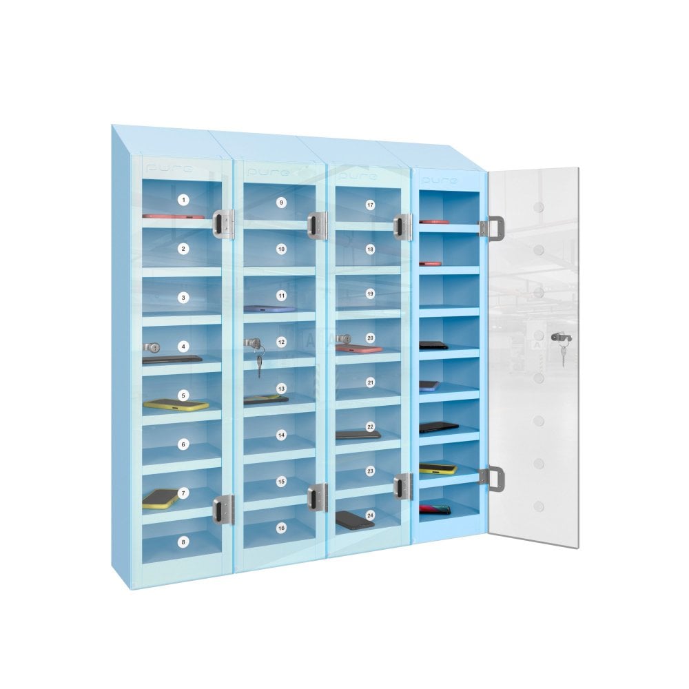 phonesafe-mobile-phone-locker-32-compartment-ribbon-blue