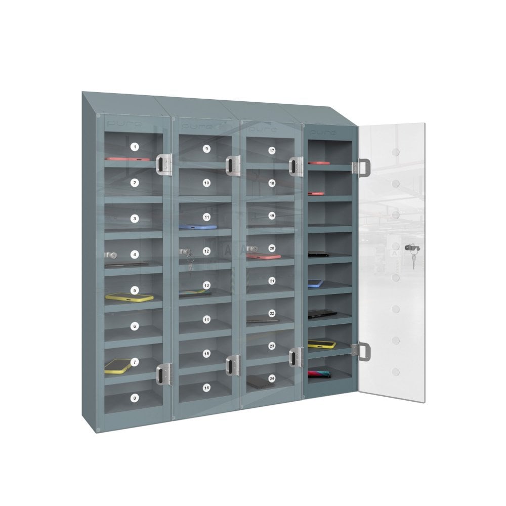 phonesafe-mobile-phone-locker-32-compartment-slate-grey