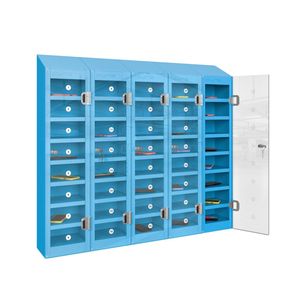 phonesafe-mobile-phone-locker-40-compartment-cornflower-blue