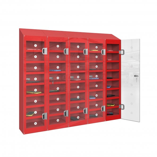 phonesafe-mobile-phone-locker-40-compartment-flame-red