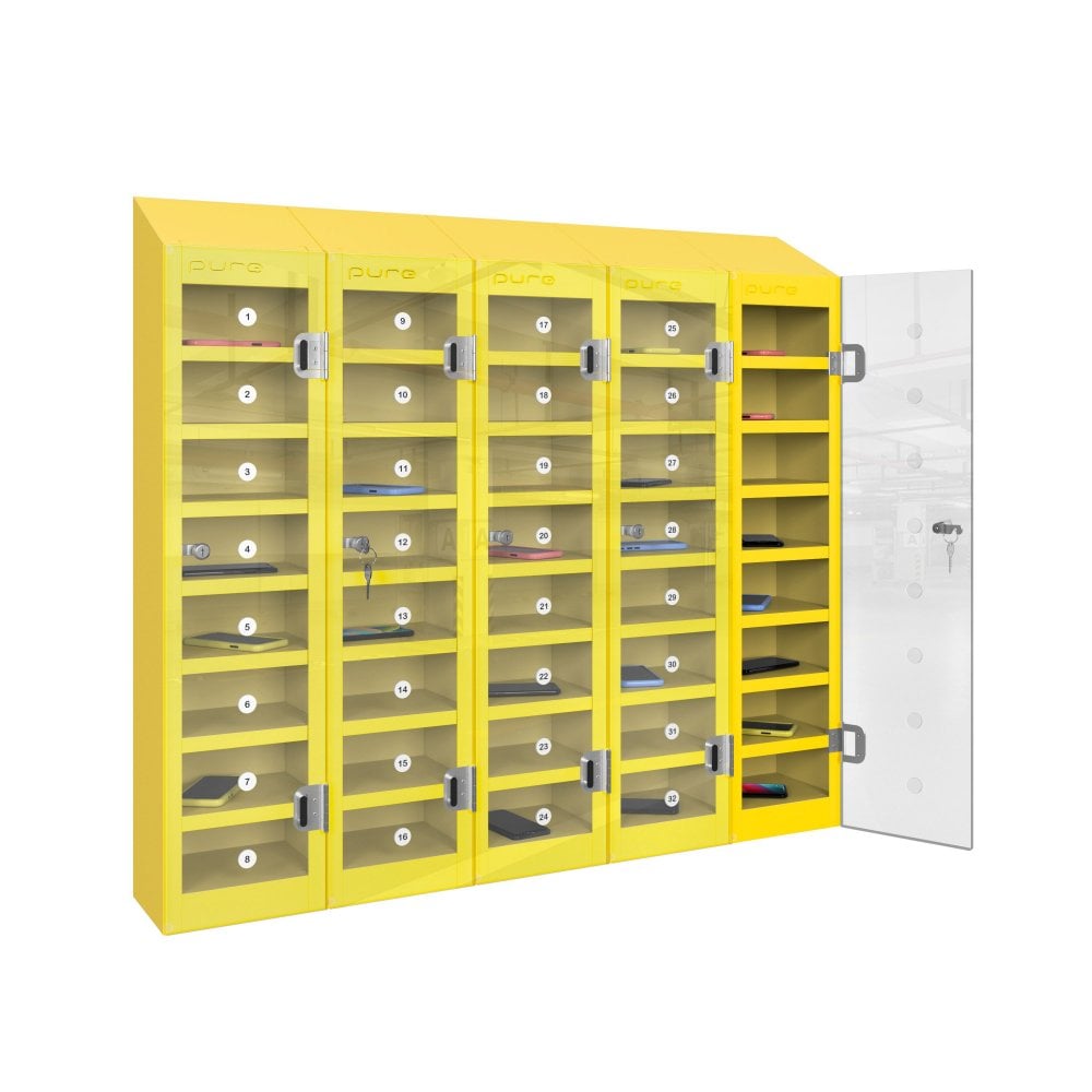 phonesafe-mobile-phone-locker-40-compartment-lemon