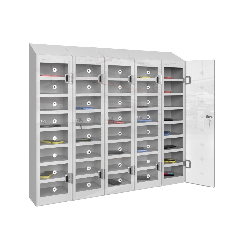 phonesafe-mobile-phone-locker-40-compartment-pearl-silver