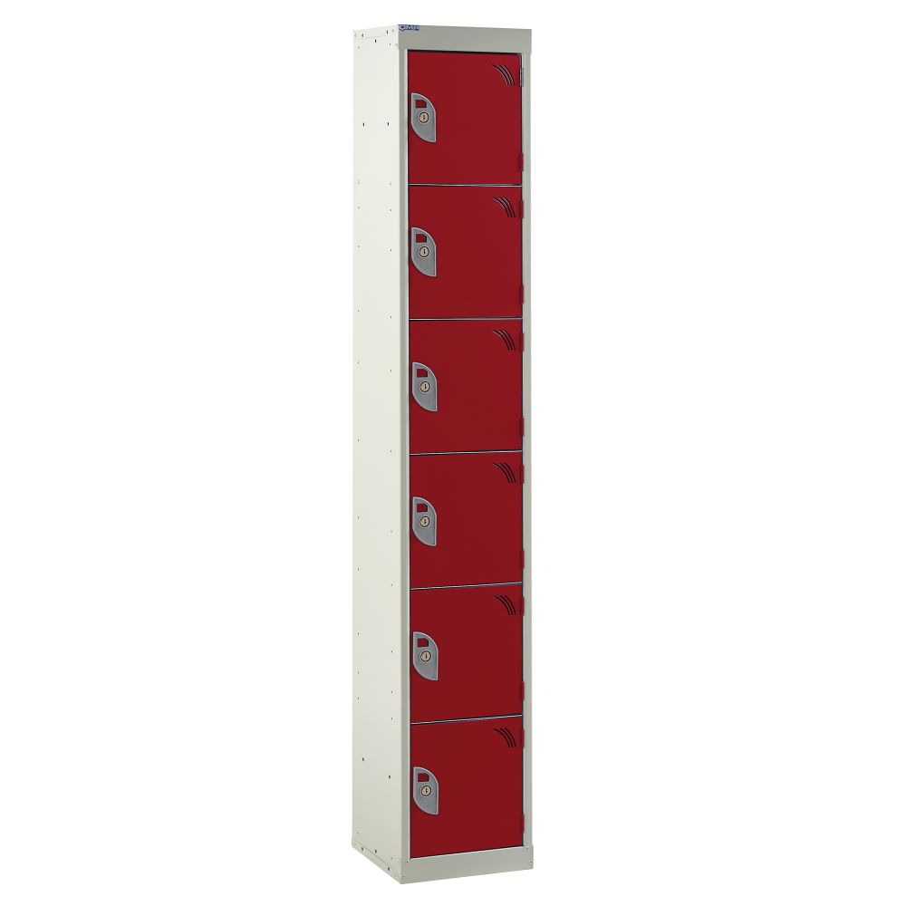 6 Compartment - Red