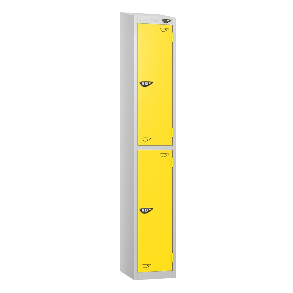 Pure 2 Door Locker with Sloping Top Workplace Stuff UK
