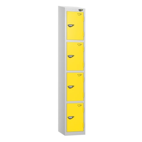 Pure 4 Door Locker with Sloping Top - Workplace Stuff UK