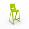 en one high chair H685 High Back - Lime Green - Angle