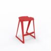 en one stool H685 Low Back - Cherry Red - Angle