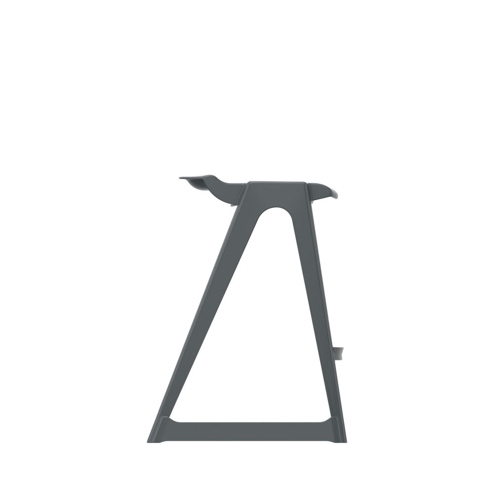 en one stool H685 Low Back - Night Grey - Side