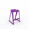 en one stool H685 Low Back - Velvet Purple - Angle