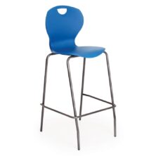 EVO 4-Leg Stool with Chrome Frame Canteen Furniture Workplace Stuff UK EVO 4-Leg Stool with Chrome Frame Canteen Furniture Workplace Stuff UK