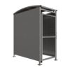 1M BADBY GALV WITH MESH DOORS
