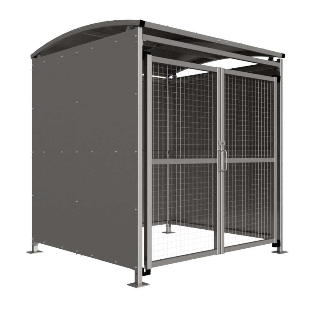 2M BADBY GALV WITH MESH DOORS